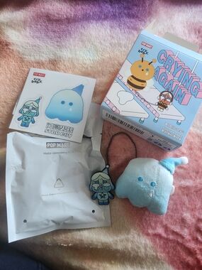 Pop Mart Cry Baby Crying Again Star Boy Plush Badge